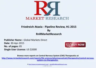 Friedreich Ataxia - Pipeline Review, H1 2015 - slide 1