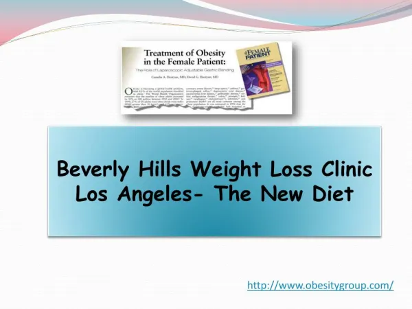 Beverly Hills Weight Loss Clinic Los Angeles- The New Diet