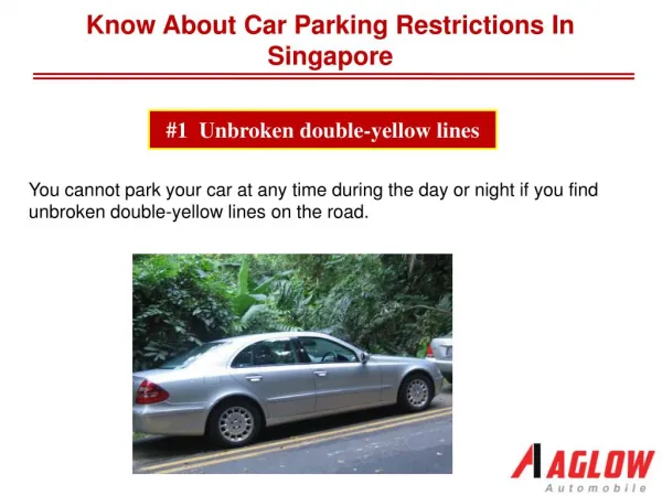 Know about car parking restrictions in Singapore