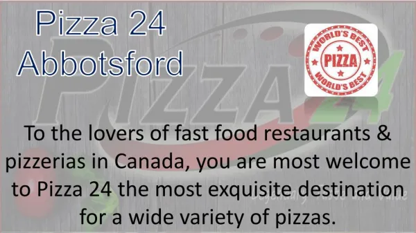 Pizza Abbotsford bc