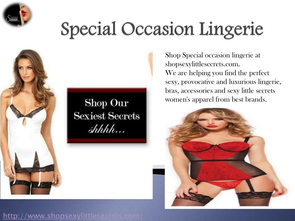 special occasion lingerie