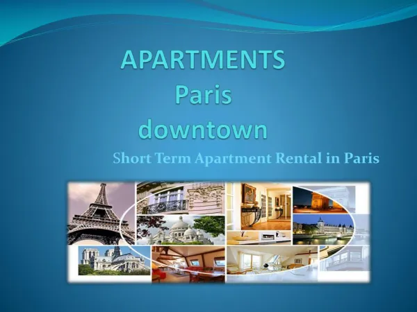 Apartments in Paris flats