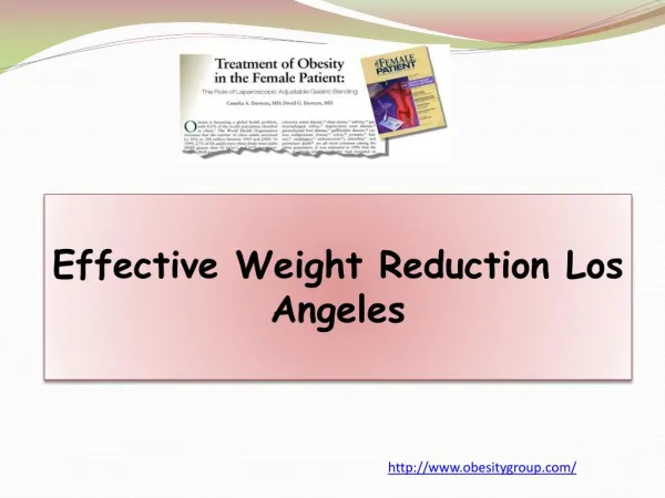 Effective Weight Reduction Los Angeles