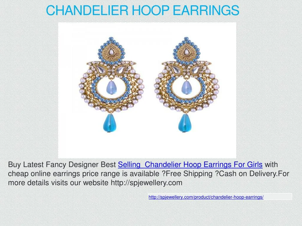 chandelier hoop earrings