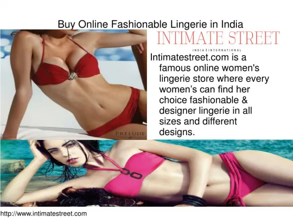 Buy Online Fashionable Lingerie in India