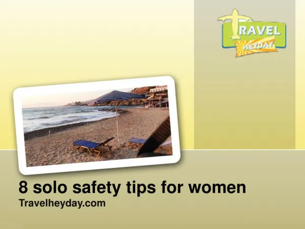 8 solo safety tips for women