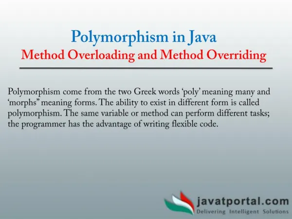 Polymorphism in Java