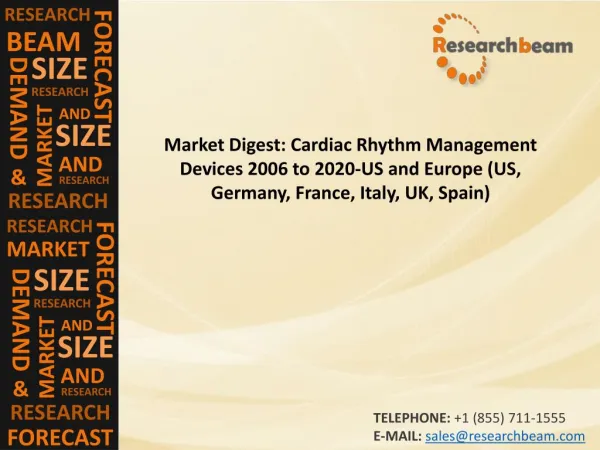 Cardiac Rhythm Management Devices 2006 to 2020-US and Europe