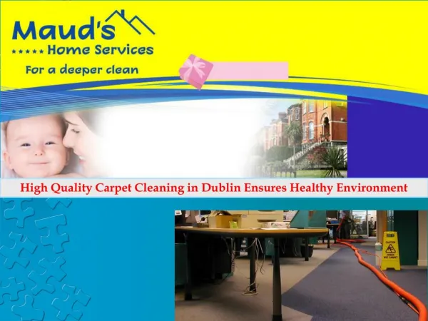 High Quality Carpet Cleaning in Dublin Ensures Healthy Envir