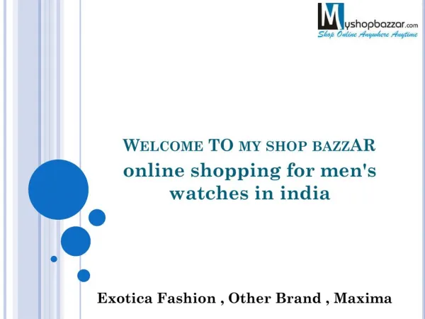 Buy Branded Watches For Men Online in India