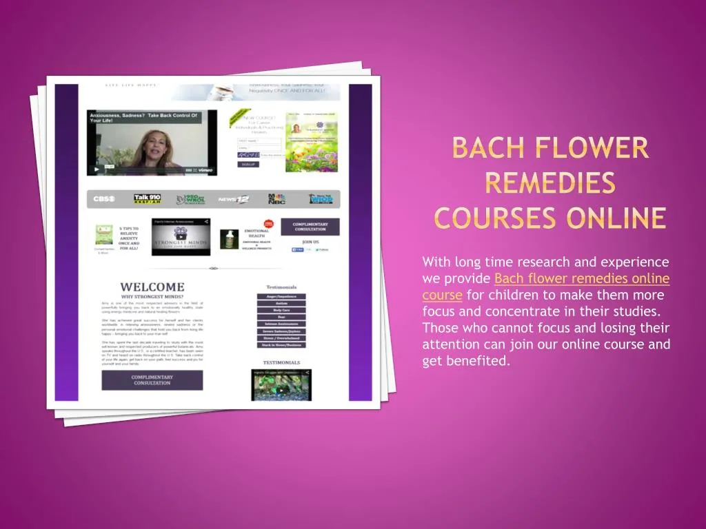 bach flower remedies courses online