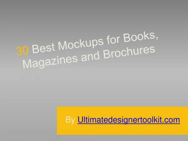 30 Best Mockups for Books, Magazines and Brochures