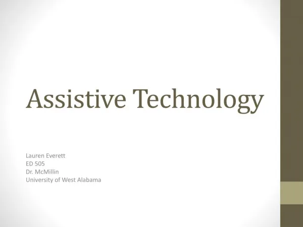 Assistive Technology