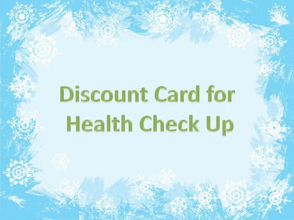 Discount on Health Checkups