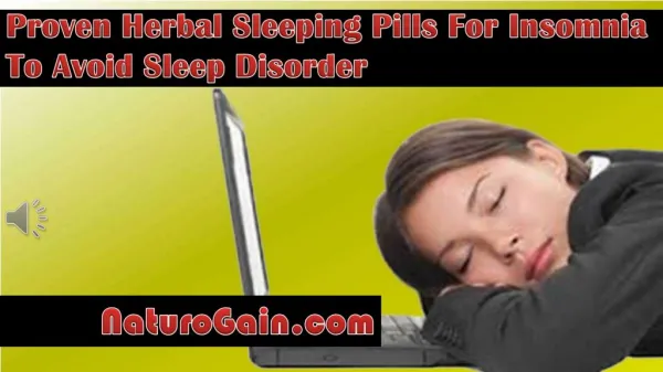 Proven Herbal Sleeping Pills For Insomnia To Avoid Sleep Dis