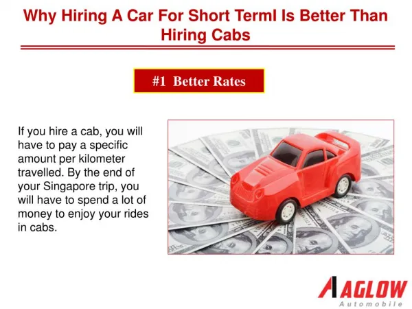 Why hiring a car for short term is better than hiring cabs