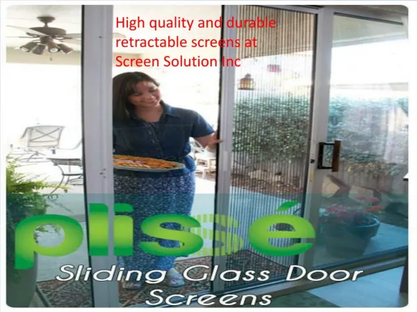 High quality and durable retractable screen