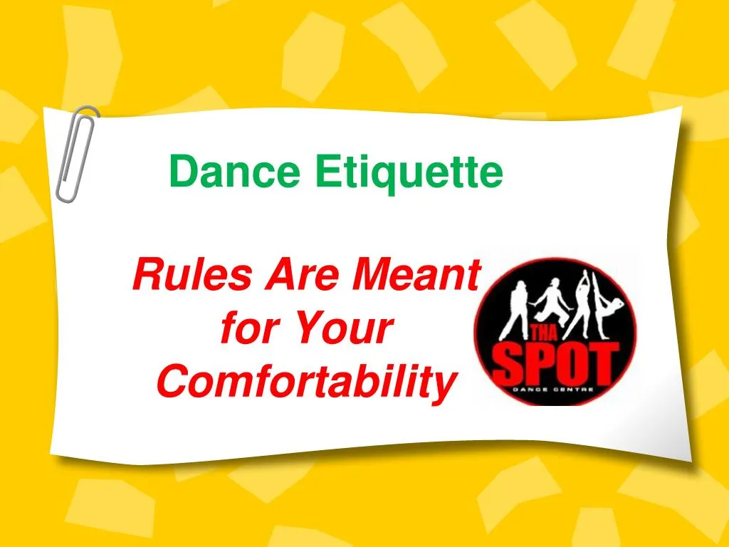 dance etiquette