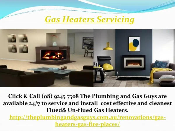 Gas Heaters Servicing