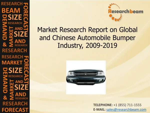 Global Automobile Bumper Industry Size, Share, 2009-2019