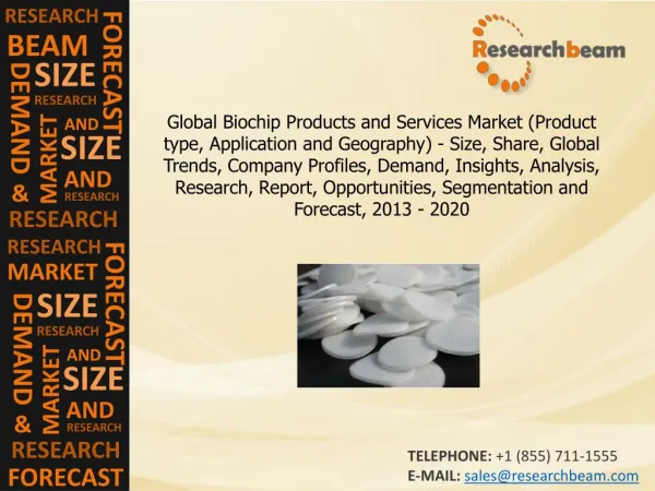 Biochip Products, Services Market Size, Share, 2012-2020
