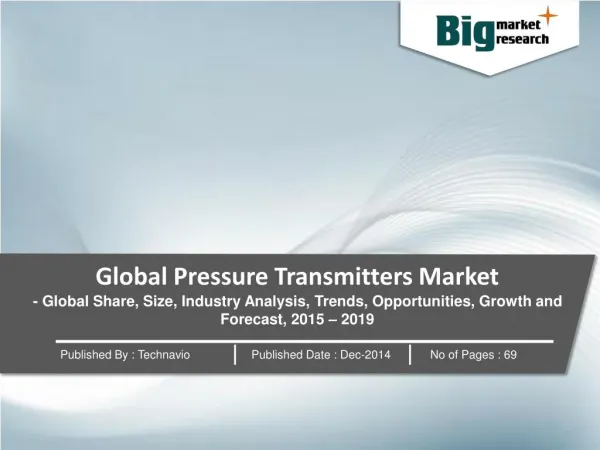Global Pressure Transmitters Market
