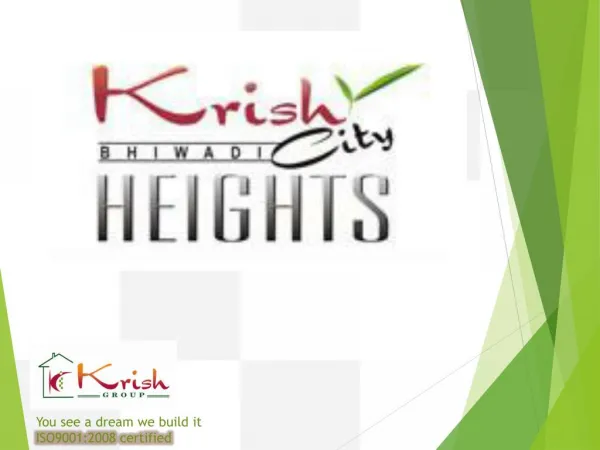 Krish City Heights 2 BHK Properties In Bhiwadi book now