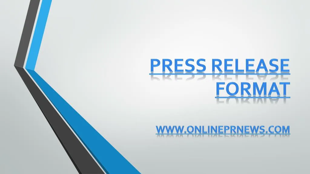 press release format