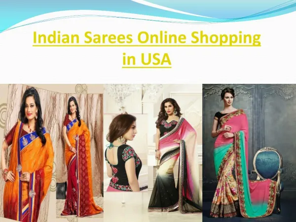 Indian Sarees Online Shopping in USA