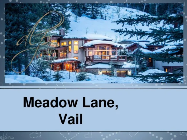 Meadow Lane, Vail