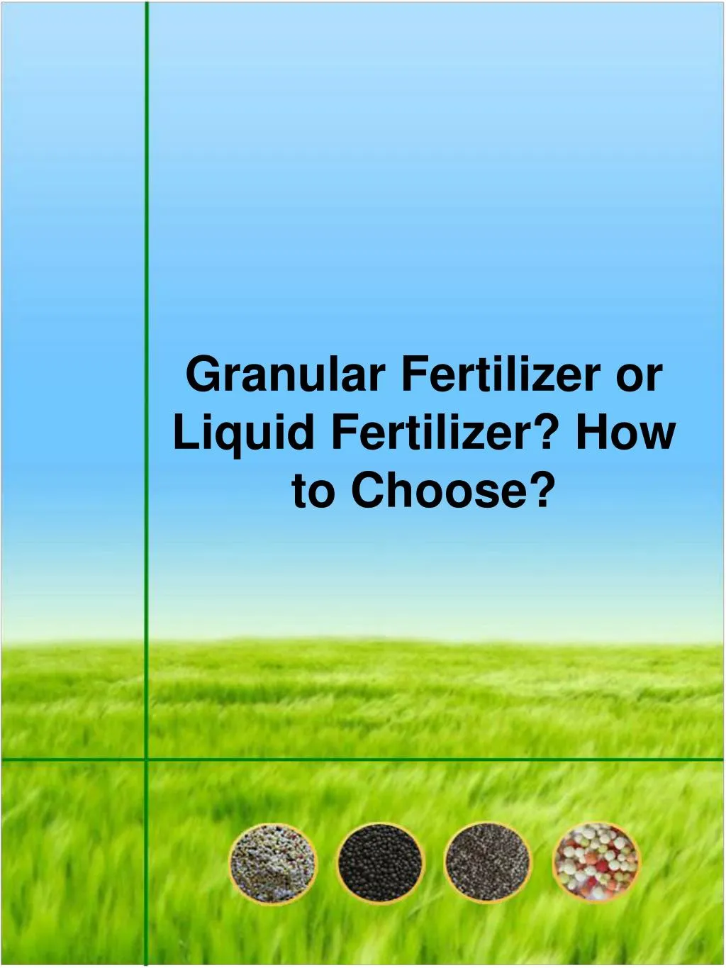 granular fertilizer or liquid fertilizer how to choose