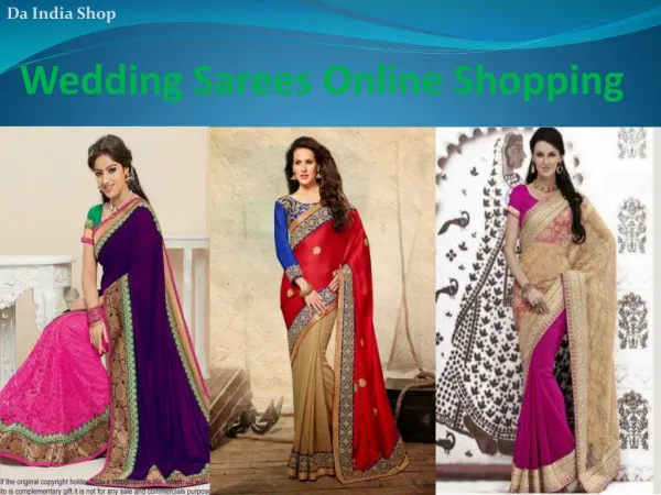 Wedding Sarees Online Shopping