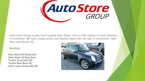 Buy Used Trucks in Greenville and New Bern NC