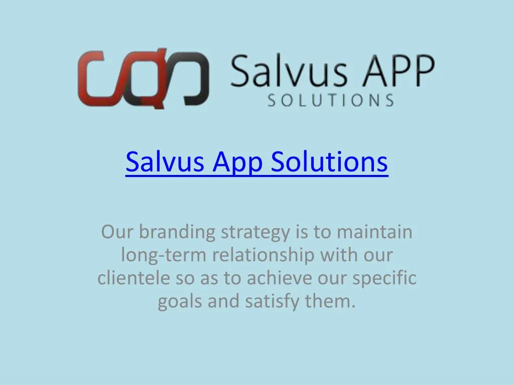 salvus app solutions