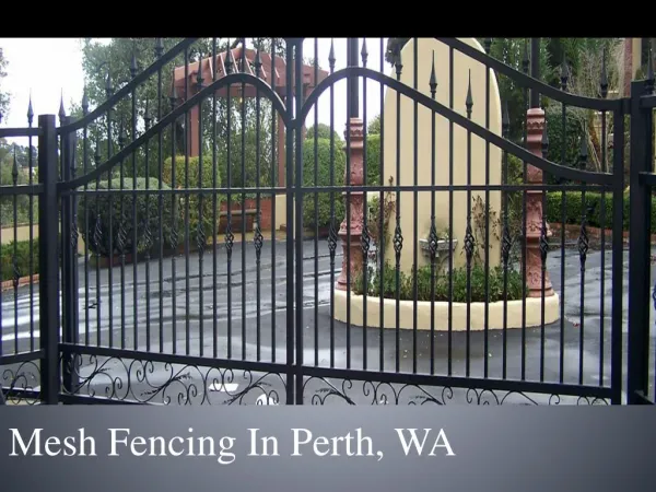 Mesh Fencing In Perth, WA