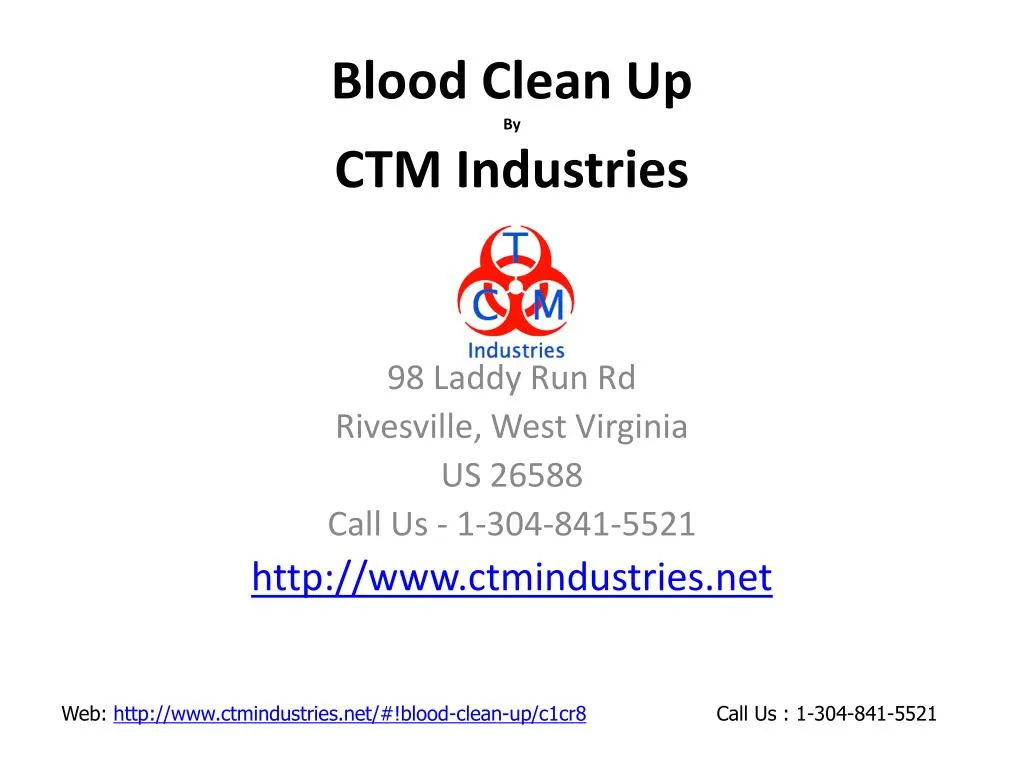 blood clean up by ctm industries