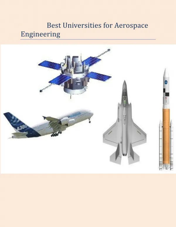 Best Universities for Aerospace Engineering