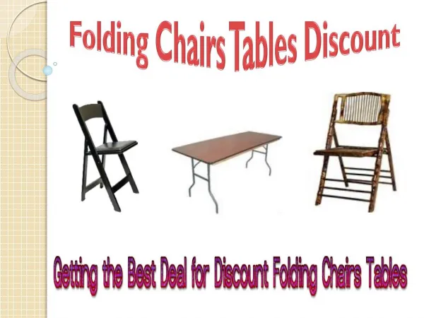 Best Deal for Discount Folding Chairs Tables
