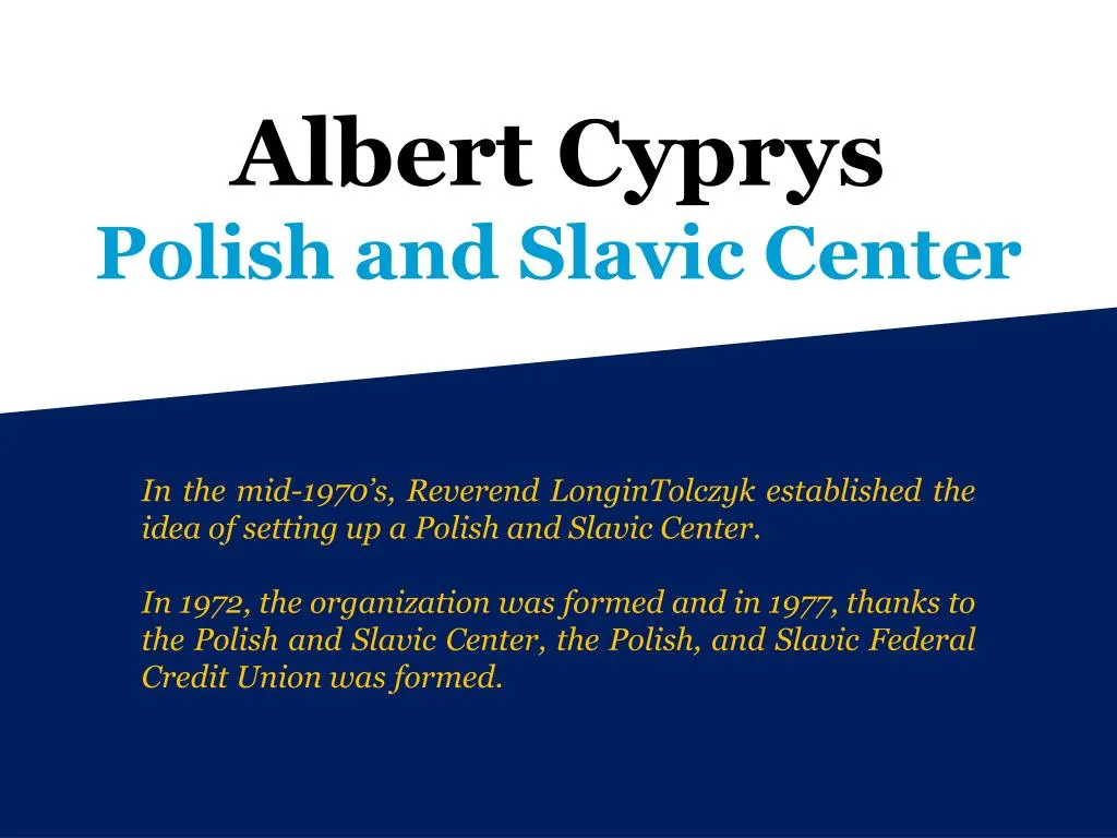 albert cyprys polish and slavic center