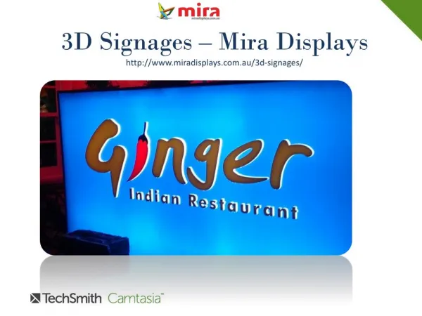 Drag the attention of the customers by 3D signage.