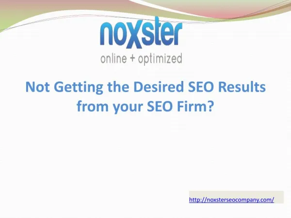 Not Getting the Desired SEO Results from your SEO Firm?