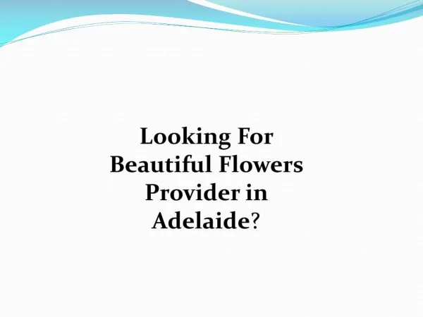 Flowers in Adelaide