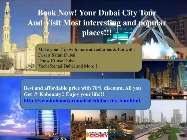 Dubai City Tour package @ cheapest Price