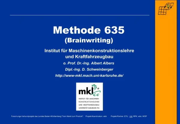 Methode 635 Brainwriting