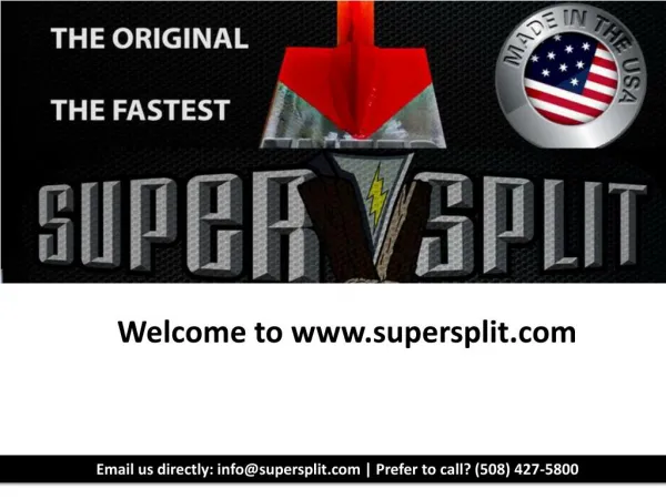 Best Log Splitter-SuperSplit.com