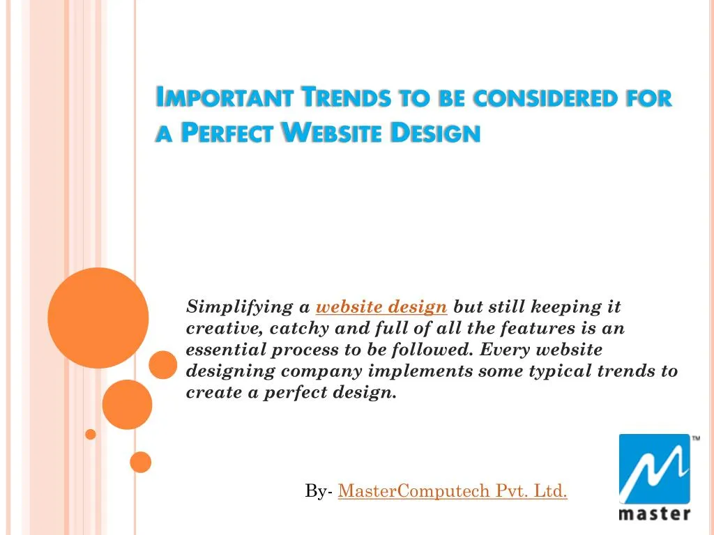 important trends to be considered for a perfect website design
