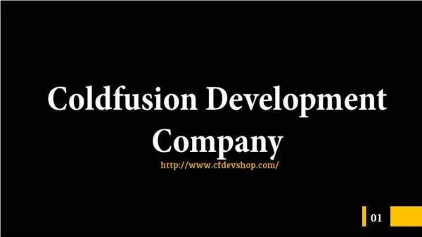 Professional ColdFusion Development Company