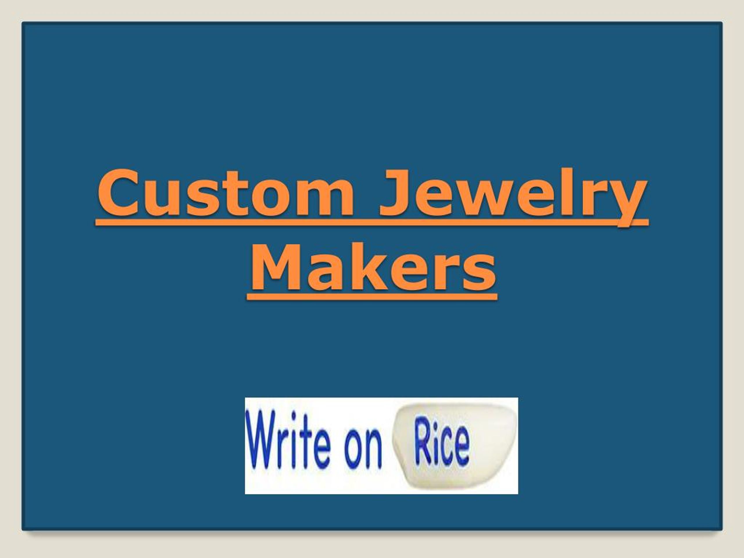 PPT - Custom Jewelry Makers PowerPoint Presentation, free download - ID ...
