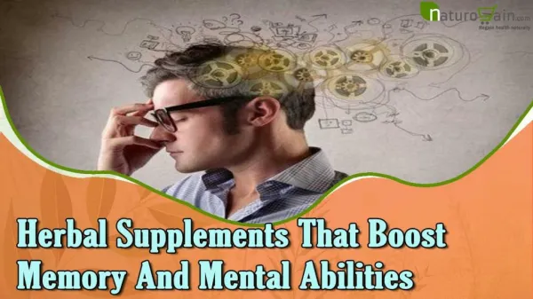 Herbal Supplements That Boost Memory And Mental Abilities