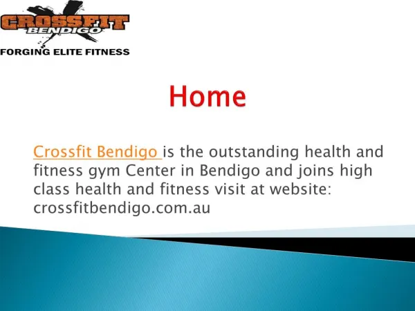 Outdoor Health Training Center Bendigo